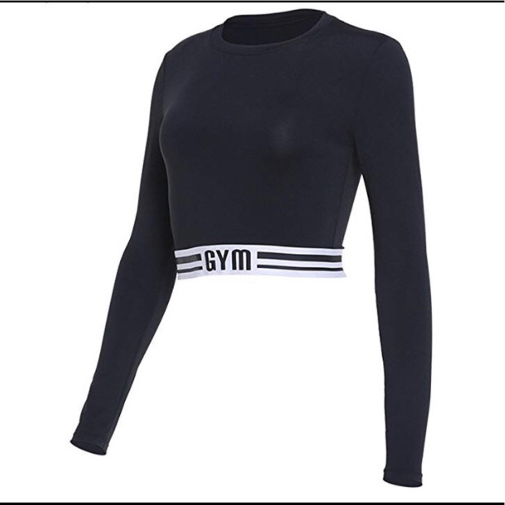 Gym Crop Top Long Sleeve